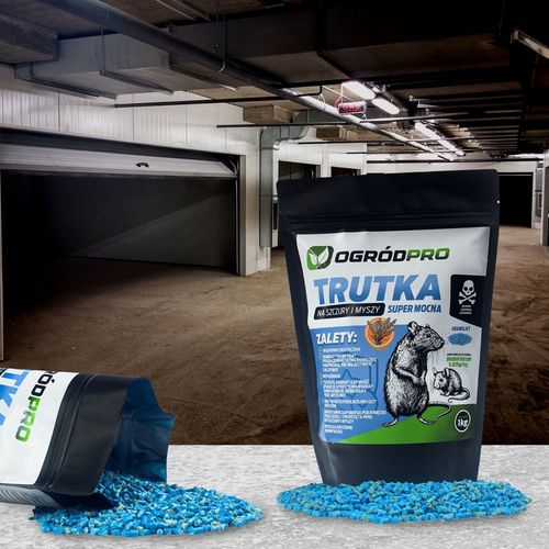 TRUTKA NA SZCZURY I MYSZY GRYZONIE GRANULAT BRODIFAKUM 1KG BARDZO na Arena.pl