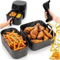 Wkład silikonowy do Airfryer 1,5/3 L zestaw 2 szt. do frytkownicy beztłuszczowej