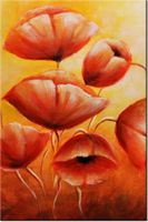 100 70CM OBRAZ PŁÓTNO CZERWONE MAKI PŁÓTNO RAMA