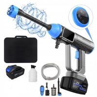 MYJKA CIŚNIENIOWA AKUMULATOROWA 21V 30BAR 15000mAh ZESTAW LCD