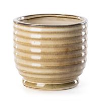 Doniczka osłonka ceramiczna NASTIA 14X14X13 jasnobrązowa