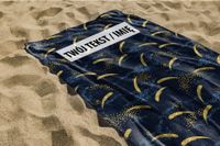 RĘCZNIK Granat i złoto z twoim dowolnym tekstem 130x75cm 022F