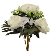 Bukiet piwonia hortensja biały