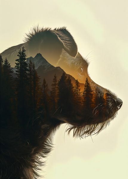 Plakat 25x35cm Psi Duch Lasu zdjęcie 1