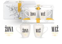 zestaw 2 kubków 300ml  mąż ślicznotki / żona przystojniaka you&me