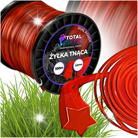 ŻYŁKA TNĄCA GWIAZDA DO GŁOWIC PODKASZARKI KOSY KOS TRAWY MOCNA 2,0mm 100m