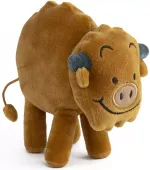 Zabawka dla dziecka - przytulanka maskotka pluszowy żubr - Pompik 16cm