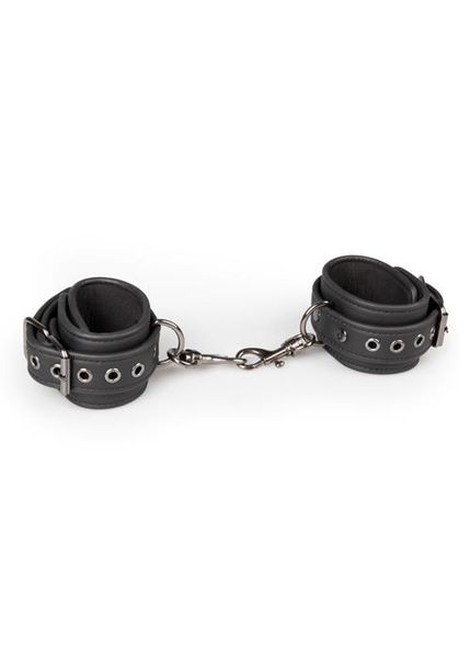 Kajdanki-Black Leather Handcuffs zdjęcie 3