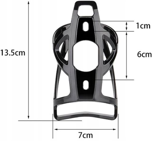 KOSZYK BIDONU ROWEROWY UCHWYT NA BIDON ROWER LEKKI CZARNY + ŚRUBY i IMBUS na Arena.pl