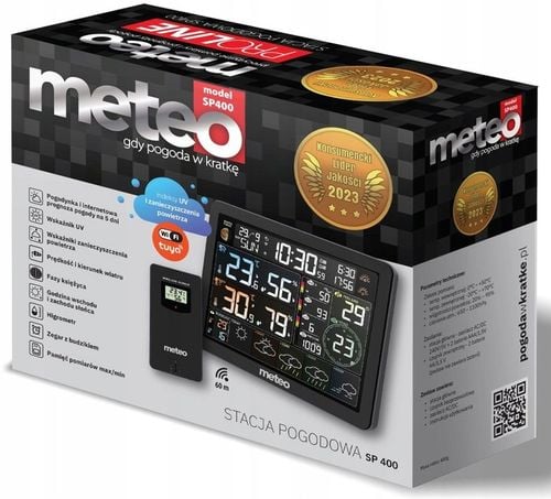 MULTI STACJA POGODOWY METEO SP400 WIFI +MIERNIK POWIETRZA HIGROMETR na Arena.pl
