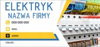 BANER REKLAMOWY 130x80 cm ELEKTRYK tanie reklamy