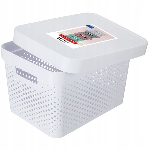 Curver Pojemnik Pudełko Z Pokrywką 17 L Biały zdjęcie 1