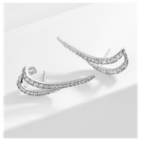 Kolczyki ze stali szlachetnej pozłacane KST2897