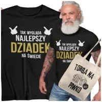 KOSZULKA NA DZIEŃ DZIADKA I BABCI TAK WYGLĄDA NAJSZEPSZY DZIADEK + TORBA