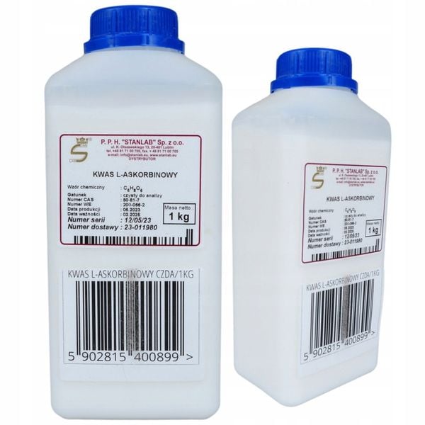 WITAMINA C 1kg 1000g KWAS L-ASKORBINOWY STANLAB CZDA zdjęcie 1