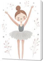 Obraz 60x90cm Wzory dla Dzieci, Dziewczynki Do Pokoju - Balet
