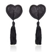 bielizna heart nipples tassels black