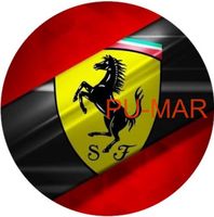 Opłatek na tort Urodziny Ferrari Auto Samochód Logo Bryka Fura Tekst Gratis