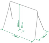 huśtawka ogrodowa stelaż MALPISZON.PL