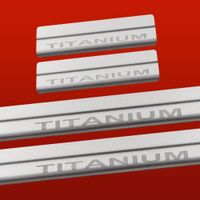 Listwa progowa FORD FIESTA MK7 TITANIUM Stal nierdzewna 304 mat 4szt