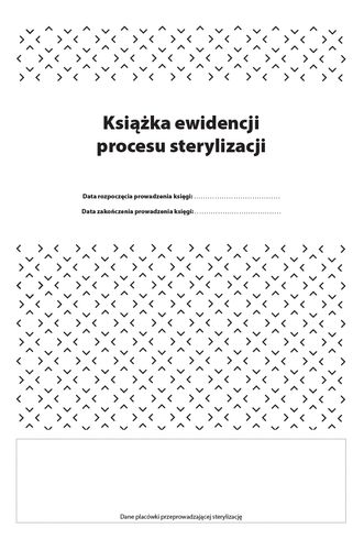 Książka ewidencji procesów sterylizacji A4 na Arena.pl
