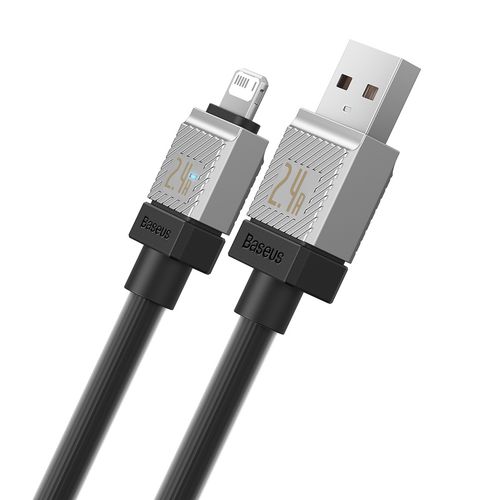 kabel przewód do iphone coolplay usb - lightning 2.4a 2m czarny na Arena.pl