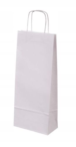 Torby białe na wino 16x8x39 rolowany uchwyt x 250 na Arena.pl