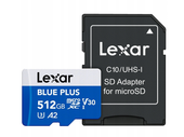 Lexar microSDHCHS-I with SD adapter 170MB/s read C10/A2/U3 (V30) 512GB