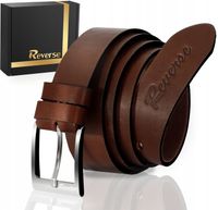 REVERSE Pasek męski SKÓRZANY pas do spodni BRZ 115