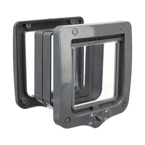 Trixie Dwustronne drzwiczki kota wahadłowe szare na Arena.pl