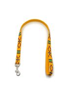 A-477 PEJCZ, KRÓTKA SMYCZ DLA PSA TAŚMA INDIAŃSKA 20mm/80cm Kolor - ŻÓŁTY