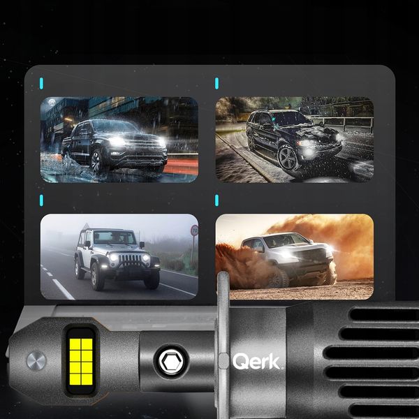 ŻARÓWKI LED H3 QERK 1 DO 1 WIĘCEJ ŚWIATŁA CAN RETROFIT DOPASOWANE zdjęcie 7