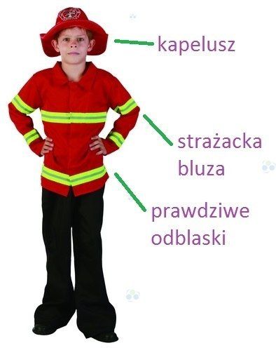 STRÓJ STRAŻAK L 130-140 CM na Arena.pl