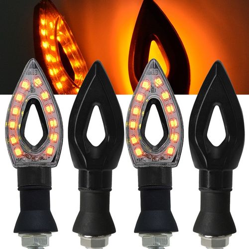 Kierunkowskazy kierunki MOTOCYKLOWE STRZAŁKI 12 LED 4 szt KOMPLET MIGACZE na Arena.pl