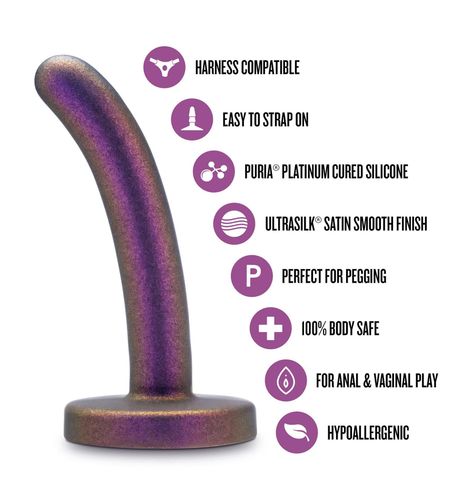 dildo silikonowe temptasia surrender peg beginner fioletowe 12 cm na Arena.pl