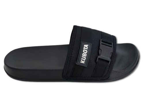 Klapki Kubota z klamrą i rzepem - Rozmiar 42 - Czarne na Arena.pl