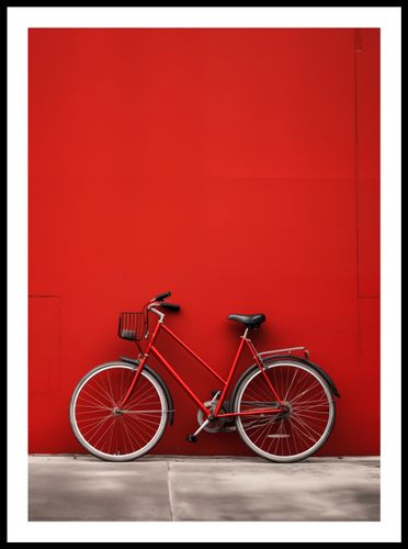 Plakat 50x70cm Czerwony Rower na Arena.pl