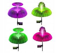 2x LAMPA SOLARNA OGRODOWA LED MEDUZA RGB WBIJANA Z CZUJNIKIEM DO OGRODU