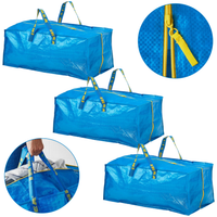 Torba na zakupy pranie basen plażę duża ZESTAW 3szt IKEA FRAKTA do 25kg 76L