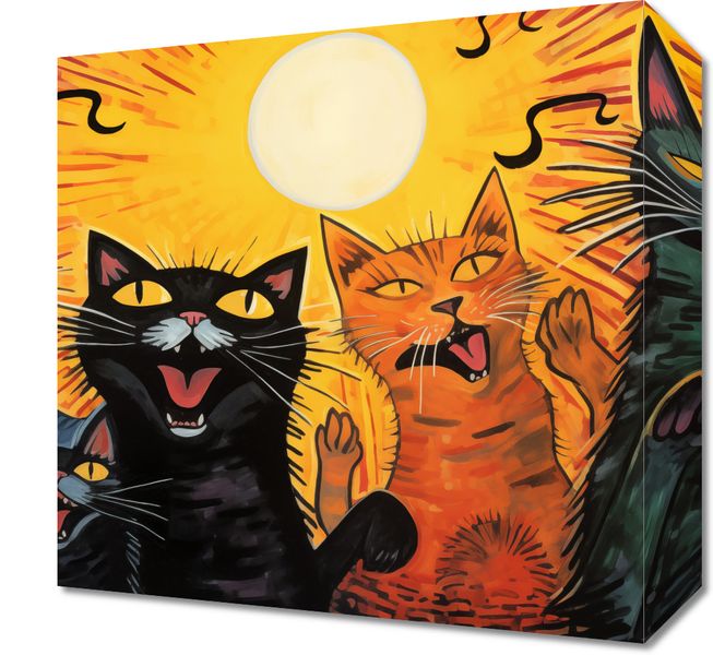 Obraz 30x30cm Kocie Koncertowanie zdjęcie 1
