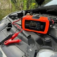 Prostownik do akumulatorów samochodowy 12V 24V AUTOMATYCZNY funkcja NAPRAWY