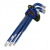 KLUCZE IMBUSOWE SZEŚCIOKĄTNE HEX IMBUS Z KULKĄ 1.5-10mm x9 NEILSEN