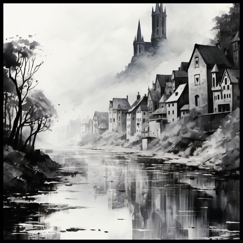 Plakat 70x70cm Mglisty Refleks na Arena.pl