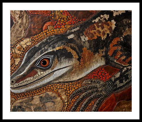 Plakat 60x50cm Oko Jaszczurki na Arena.pl