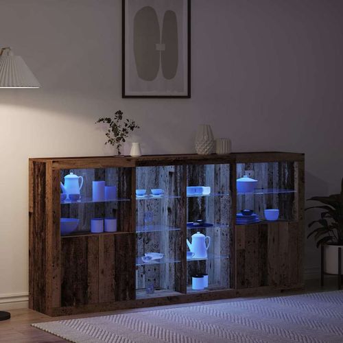 Bufet Stare drewno 202 x 37 x 100 cm Materiał drewnopochodny na Arena.pl