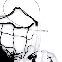 siatka do siatkówki czarna kompletna z linką - legend sport