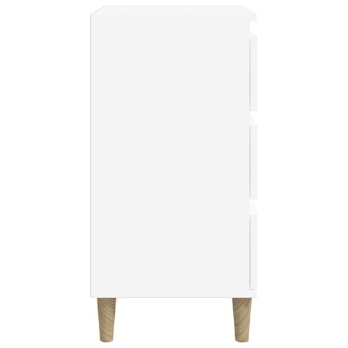 Szafka nocna, biała, 40x35x70 cm, materiał drewnopochodny na Arena.pl