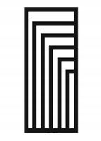 GRZEJNIK DEKORACYJNY SUN 800/520 CZARNY POŁYSK