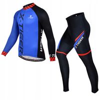 Getry Spodnie Rowerowe Bluza Ocieplany Zestaw Męski Z Wkładką Żelową 3XL