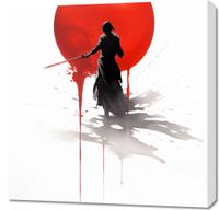 Obraz 70x70cm Samotny Samuraj